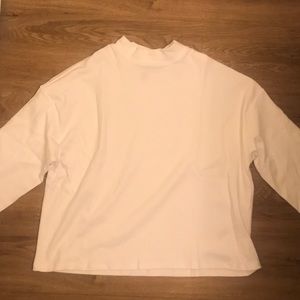High neck white shirt/sweater